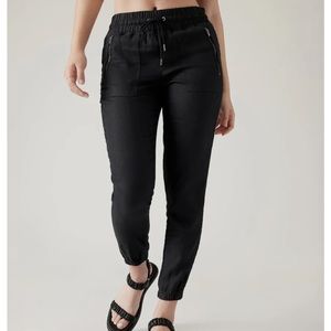 Athleta Cabo Linen Jogger Black Size 0